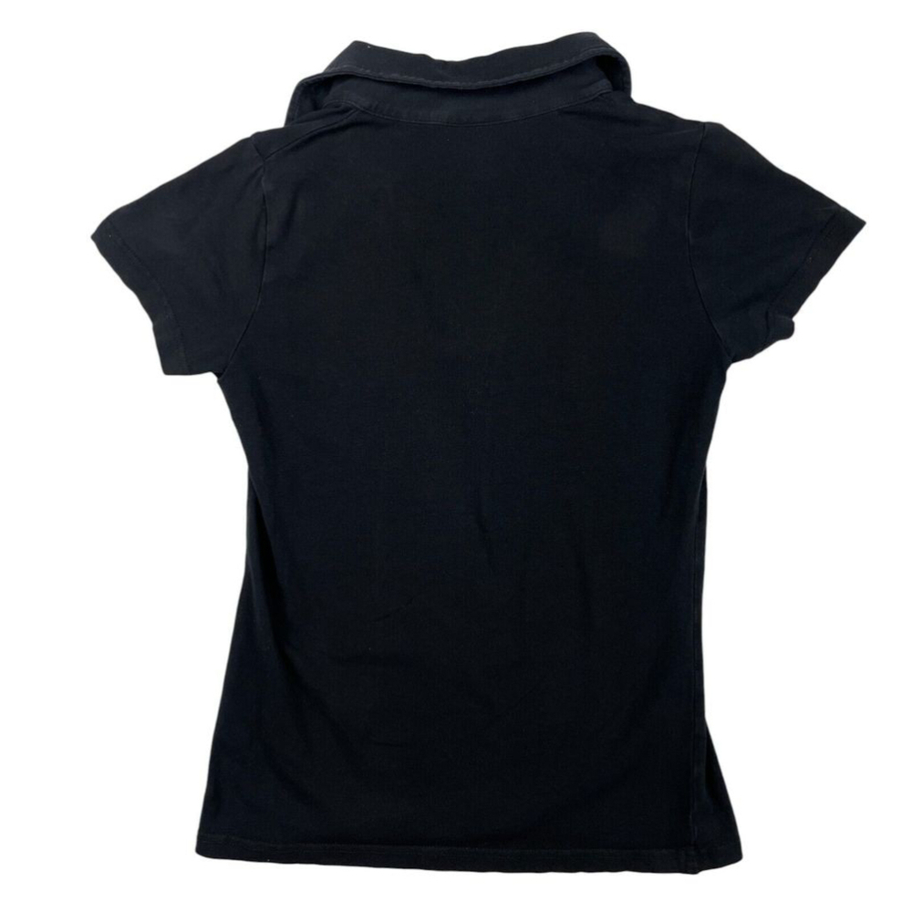 Influx Polo Shirt Women's Size 34/36 Black Golf Performance Short Sleeve Collar - Picture 2 of 7